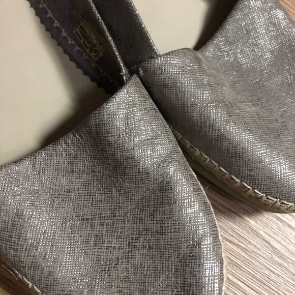 Women’s FLEXX Metallic Espadrille Slip On Shoes Size 8.5 - Picture 5 of 8